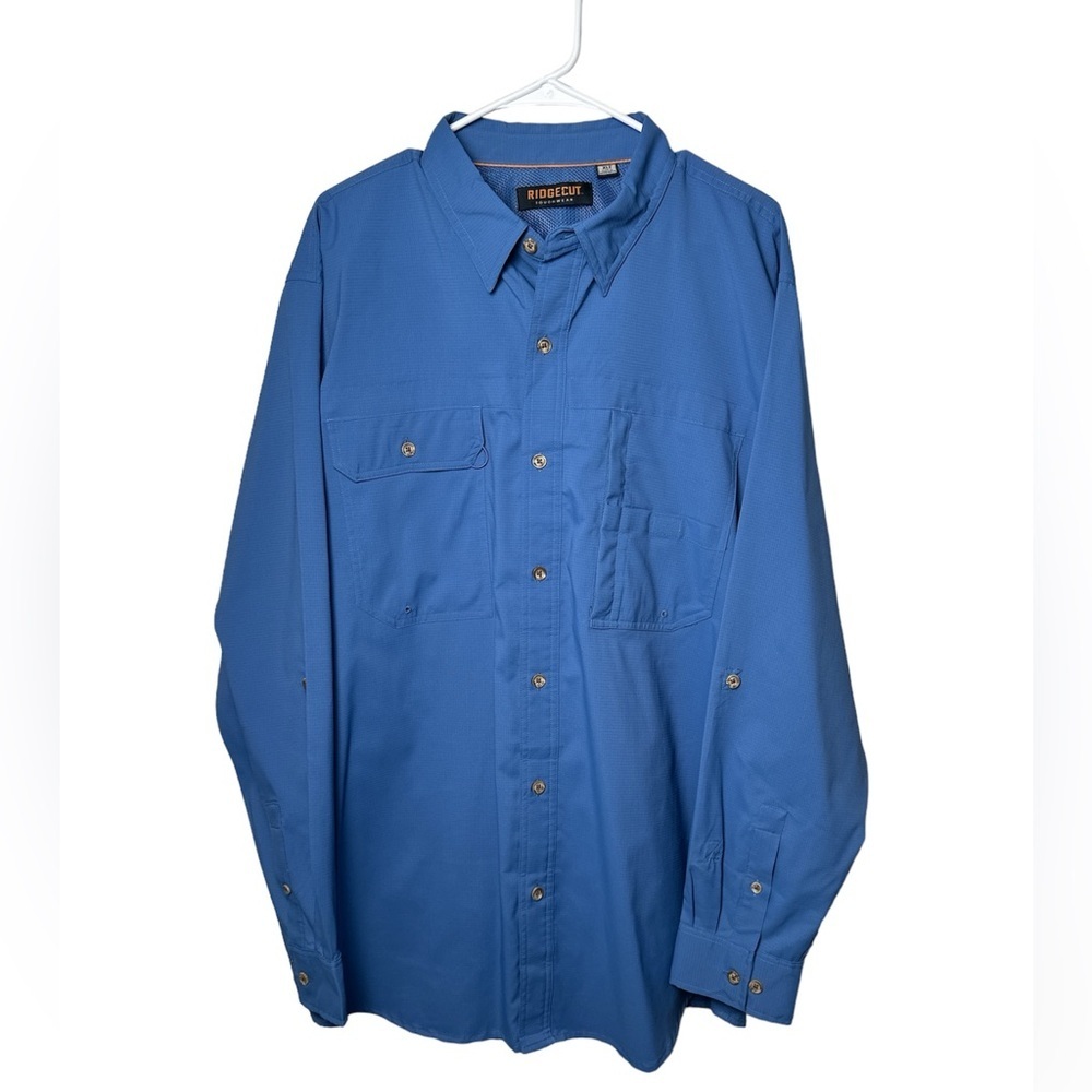 Ridgecut Toughwear Full Motion Long Sleeve Button Down Shirt‎ Size XL Tall NWT!